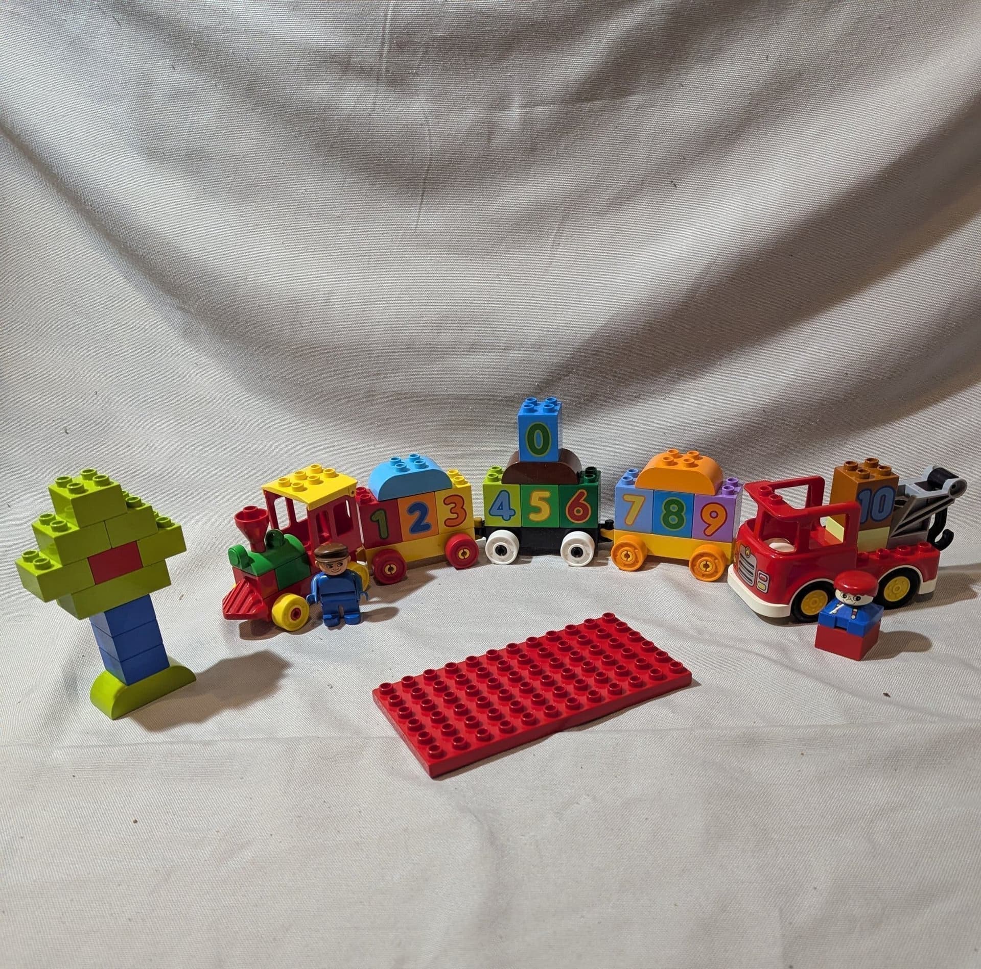 Duplo tåg med siffror