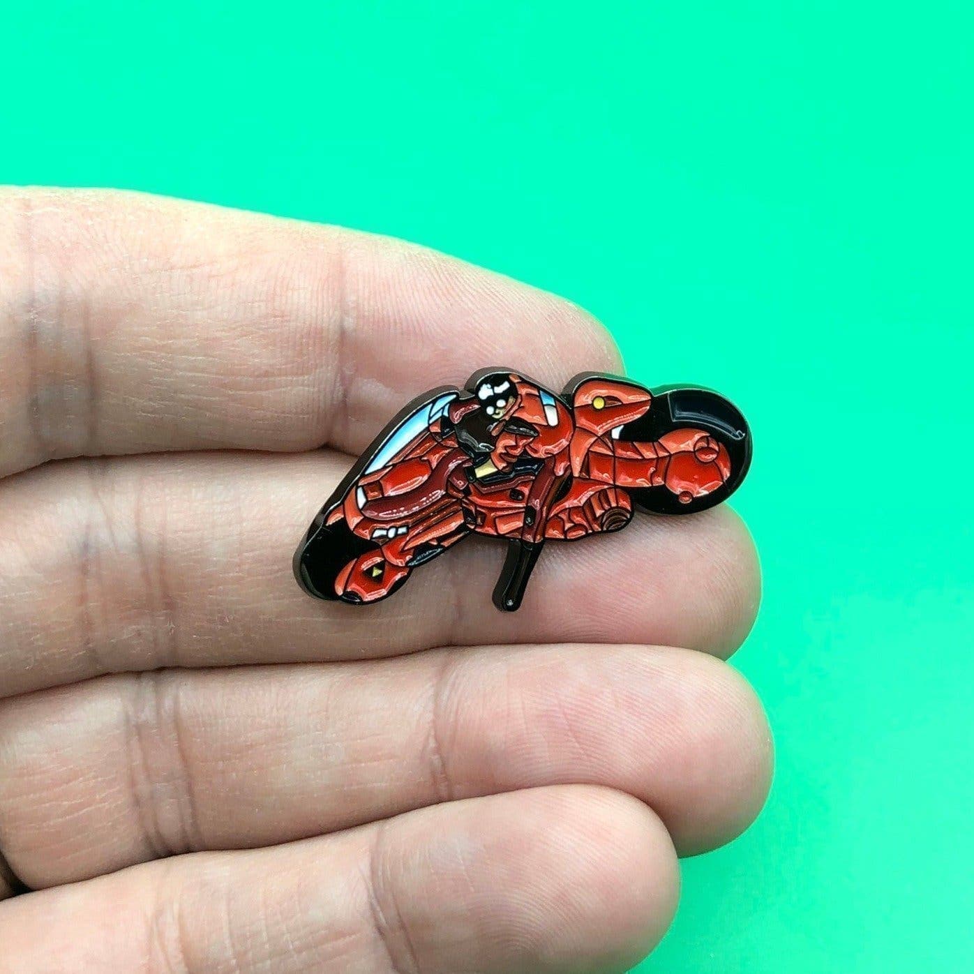 AKIRA Kaneda Bike Enamel Pin | Anime Manga Badge Brooch Gift