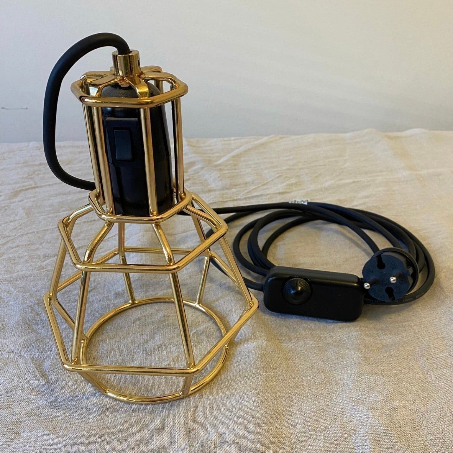 Design House Stockholm Work Lamp Gold 24K • Taklampa • Bordslampa • Vägglampa
