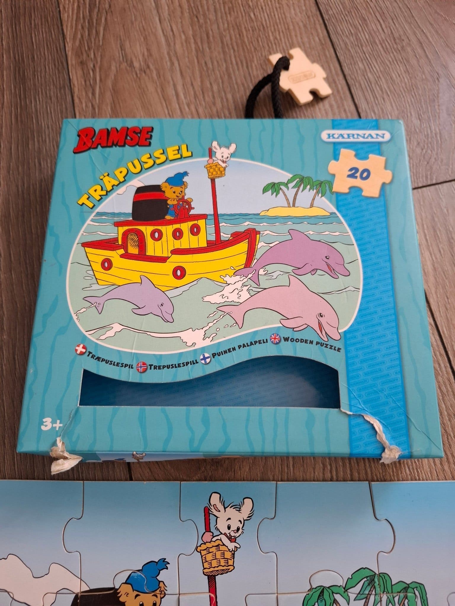Bamse Träpussel 20 bitar