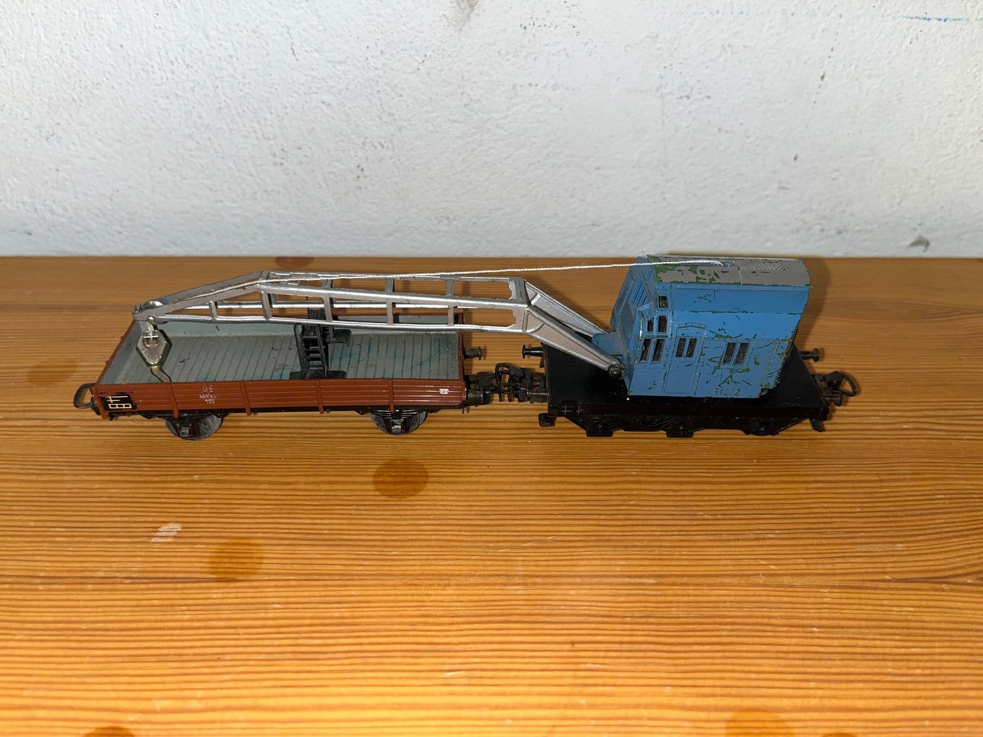 Märklin 4611 Kranvagn och flakvagn, Fint skick
