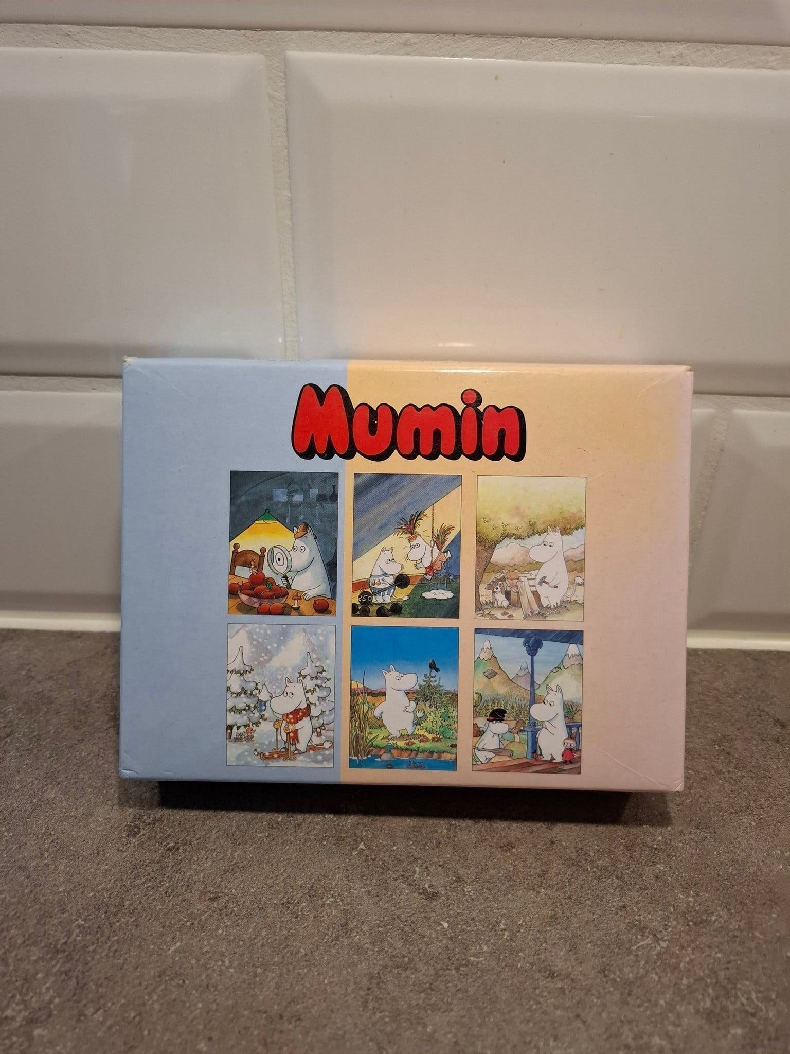 Mumin kubpussel i trä