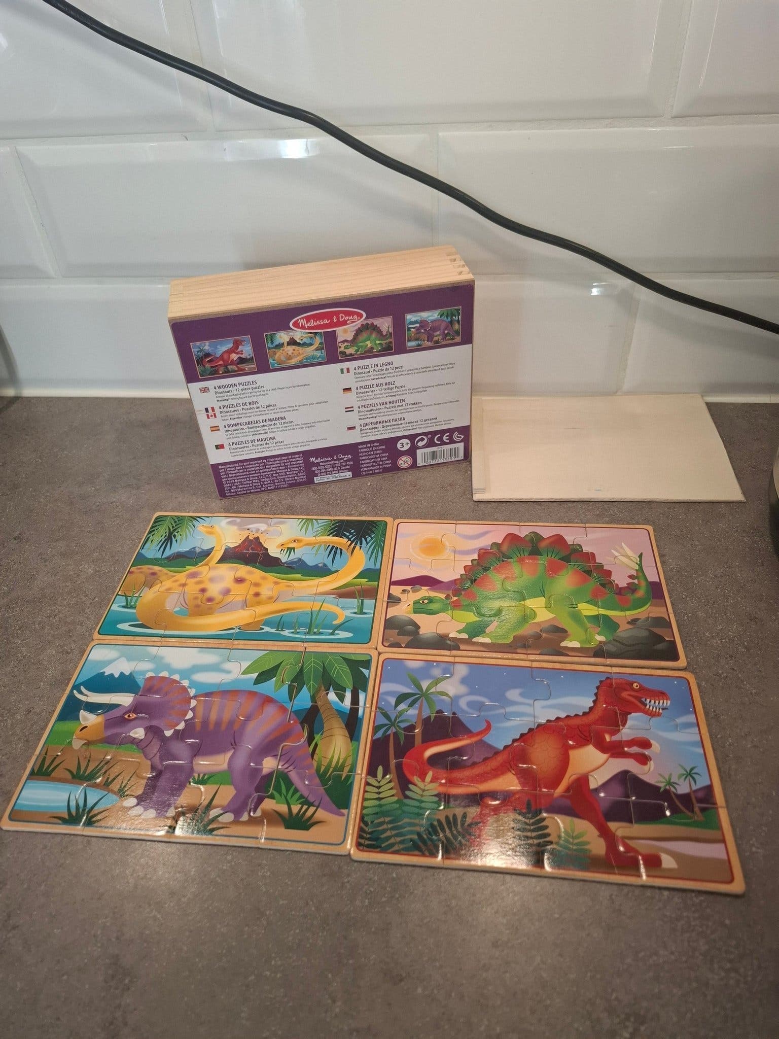Melissa & Doug Träpussel Dinosaurier