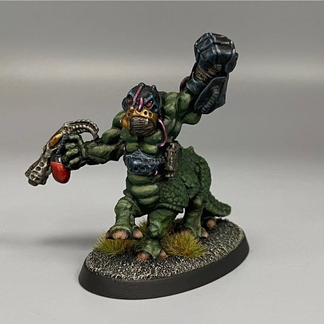 Space Zoat Officer with Power Fist "Gharg" 40k Citadel Metal