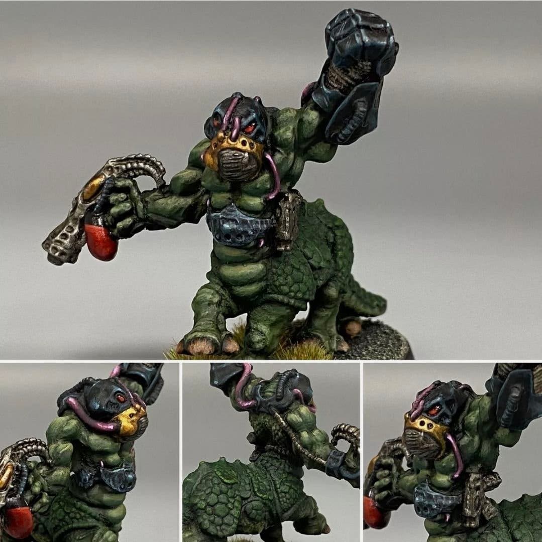 Space Zoat Officer with Power Fist "Gharg" 40k Citadel Metal