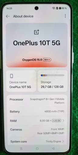 OnePlus 10T 5G Jade Green 128GB like new!
