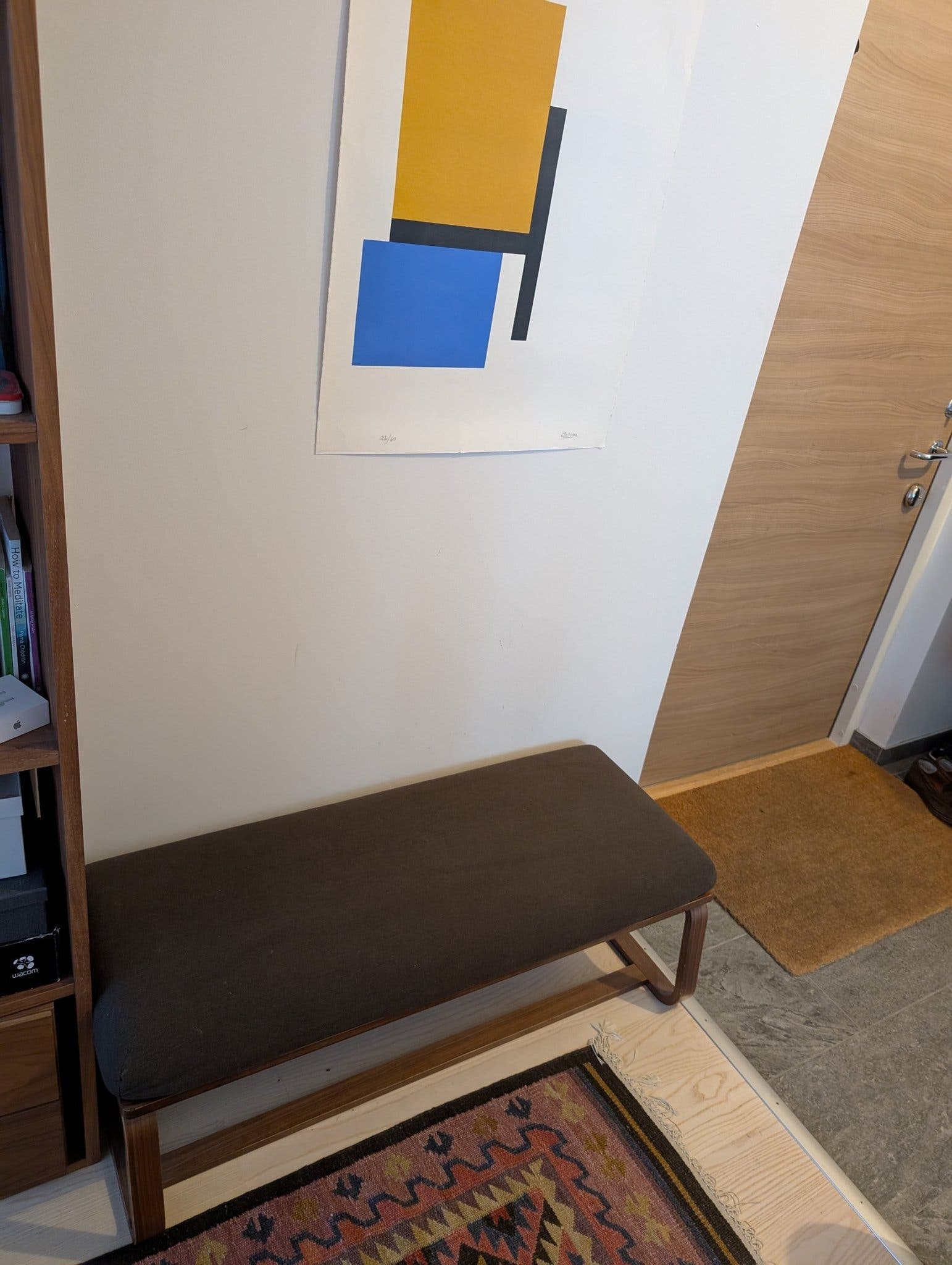 Muji bänk, valnöt