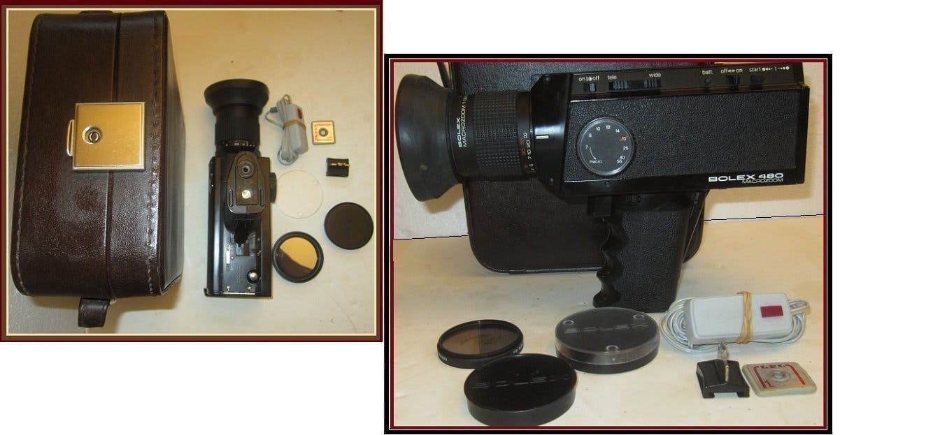 RARE!BOLEX 480 MACROZOOM+ORIG.BAG+Bolex 55mm Neutral Density/MIRROR Filter 4x