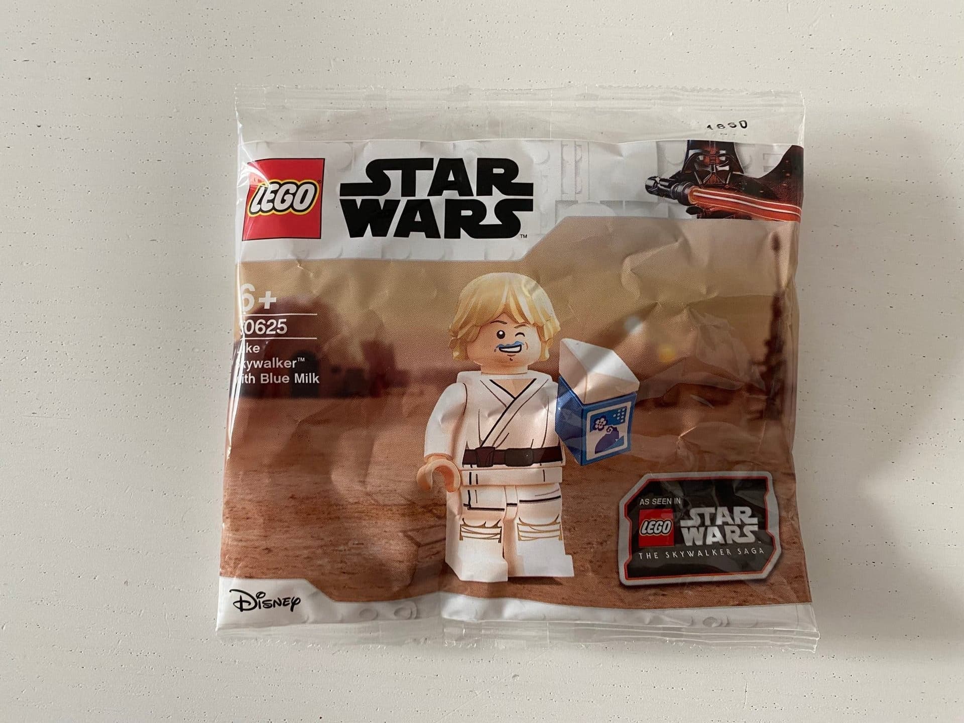 LEGO 30625 Star Wars Luke Skywalker med blå mjölk minifigur oöppnad