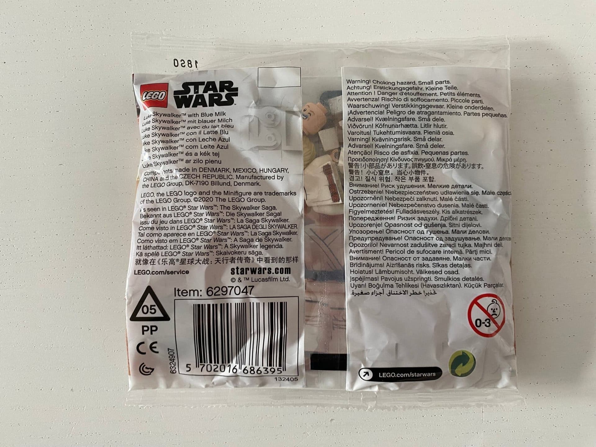 LEGO 30625 Star Wars Luke Skywalker med blå mjölk minifigur oöppnad