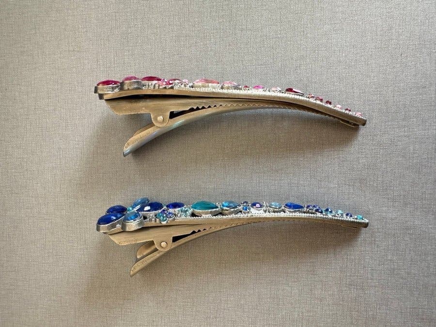 Hårspännen med strass, 2 st