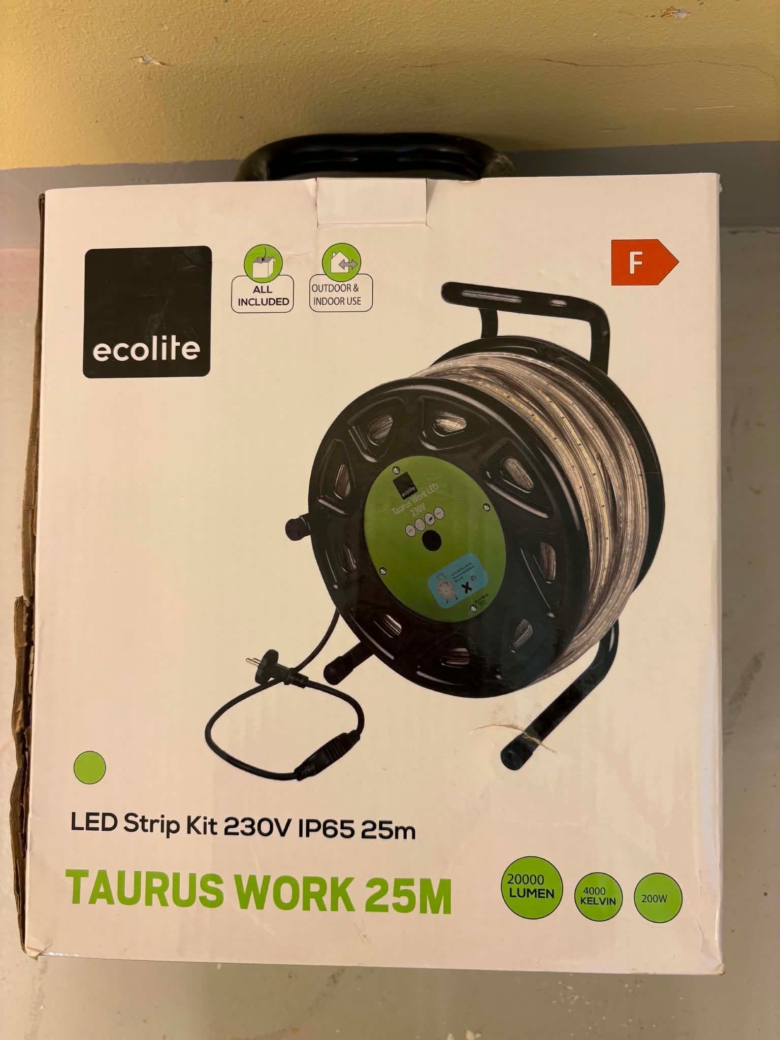 Ecolite LED Strip Kit 230V IP65 25m Taurus Work