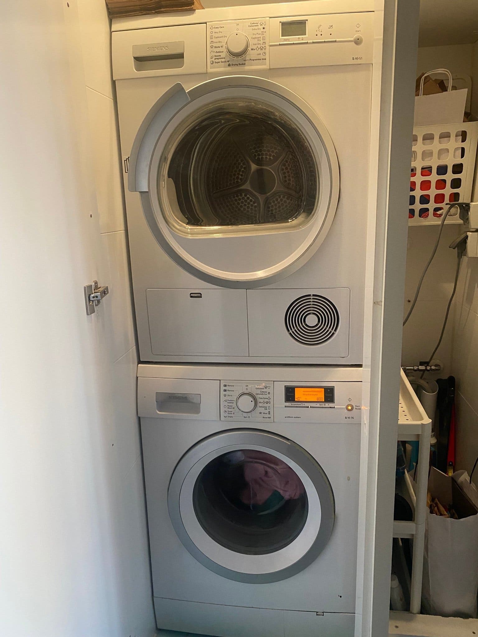 Siemens Tvättmaskin + Torktumlare (Paket)