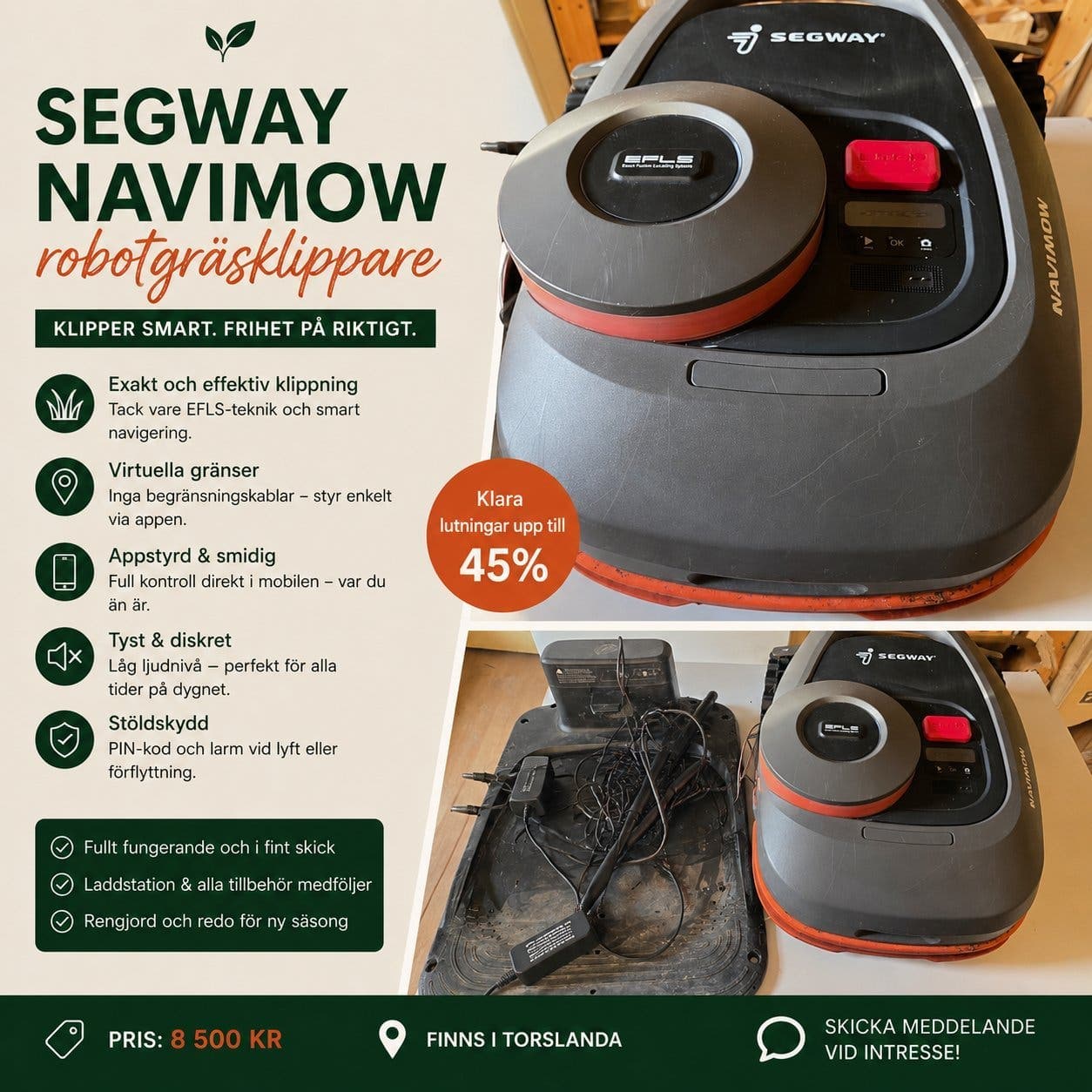 Segway Navimow robotgräsklippare
