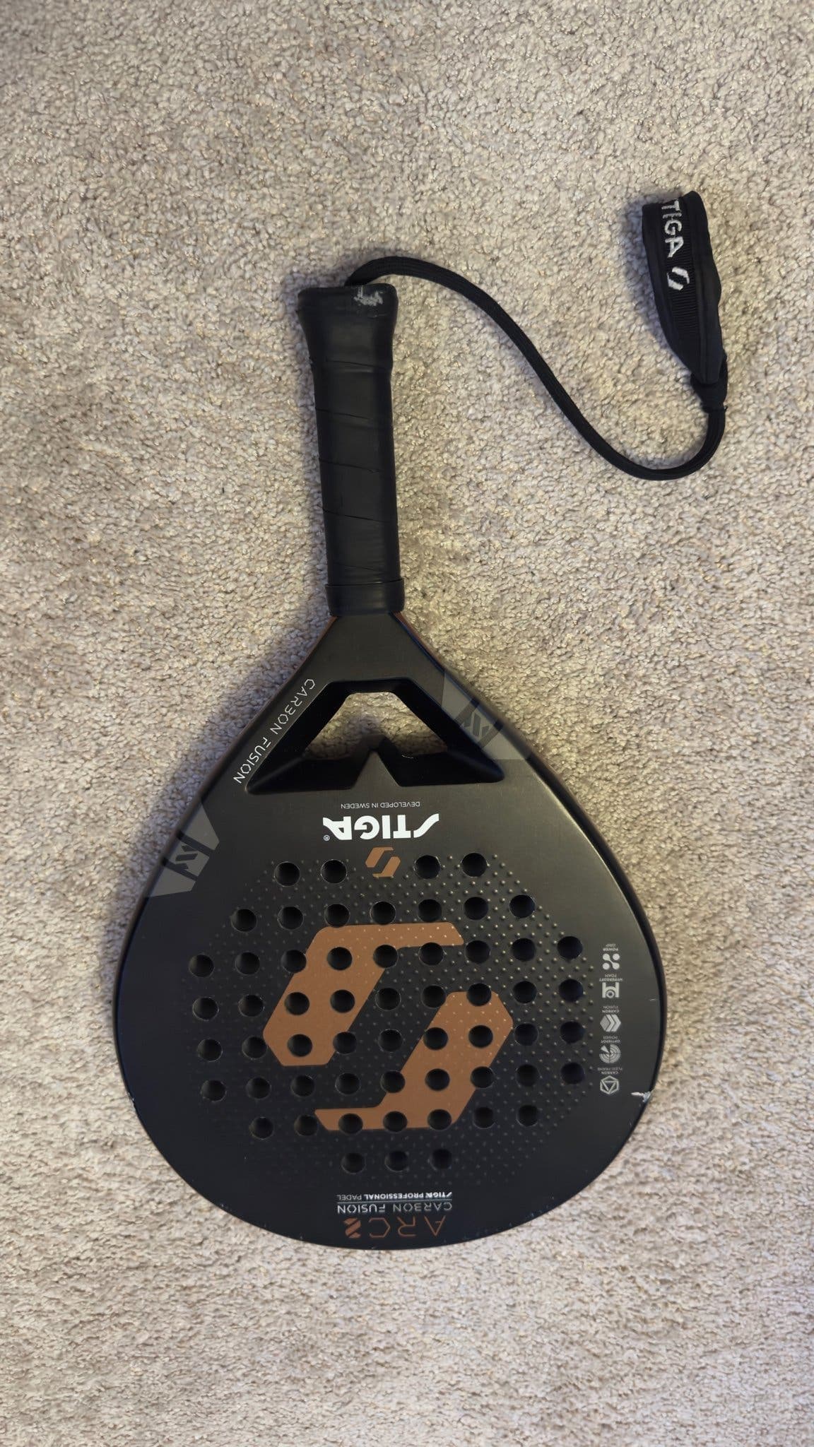 Stiga Padelracket Carbon Fusion Arc2