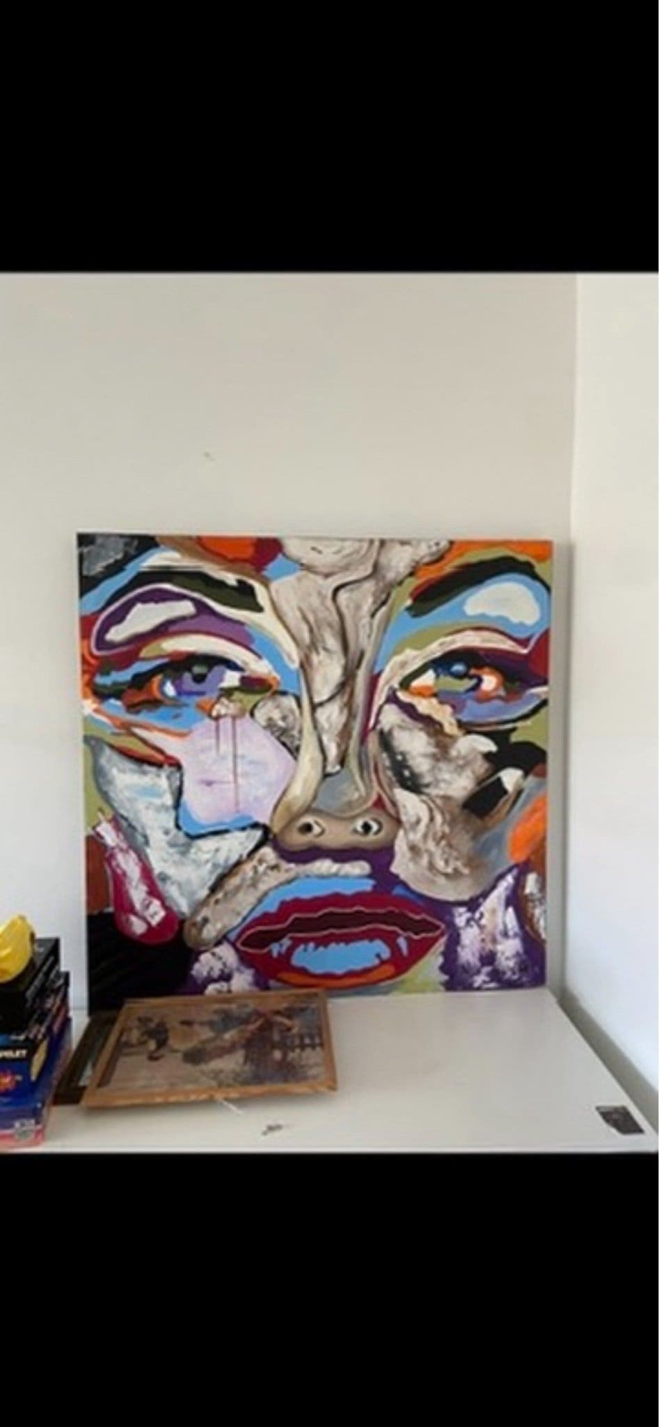 Handmålad tavla 100x100cm