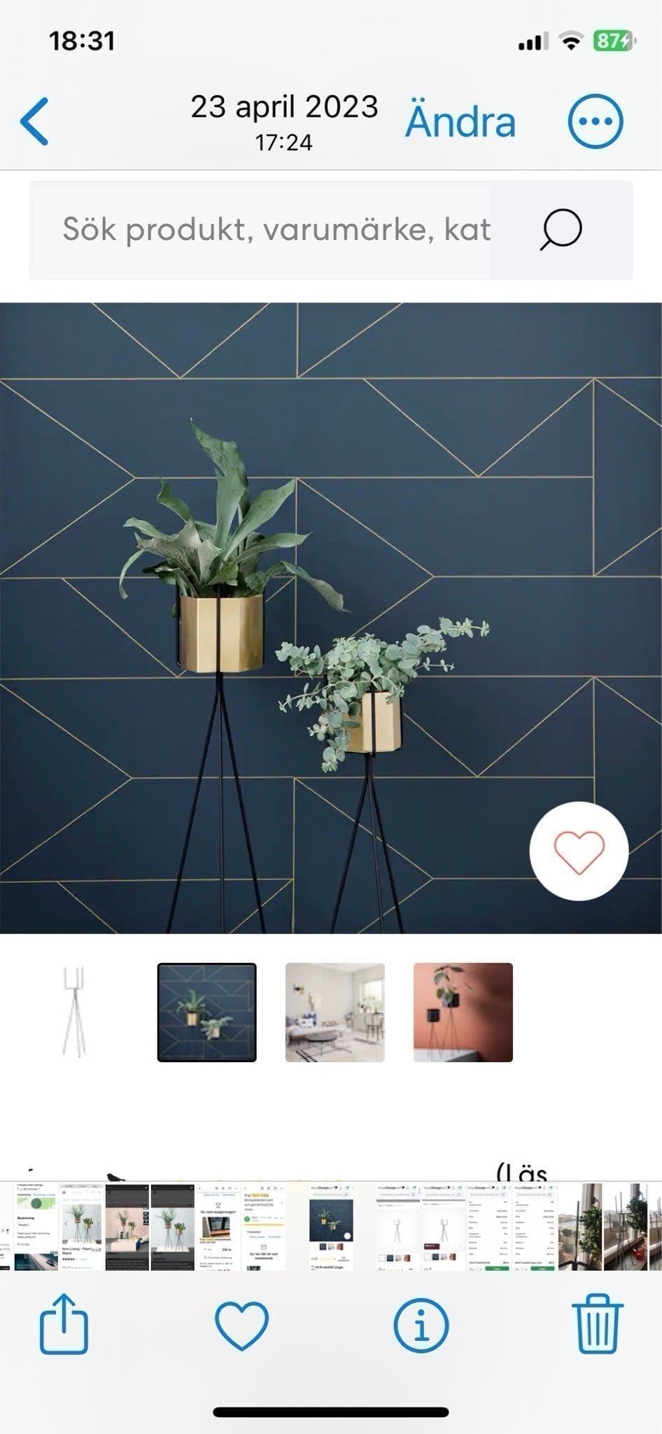 2 st Ferm Living Plant Kruka Ställ blompiedestal!