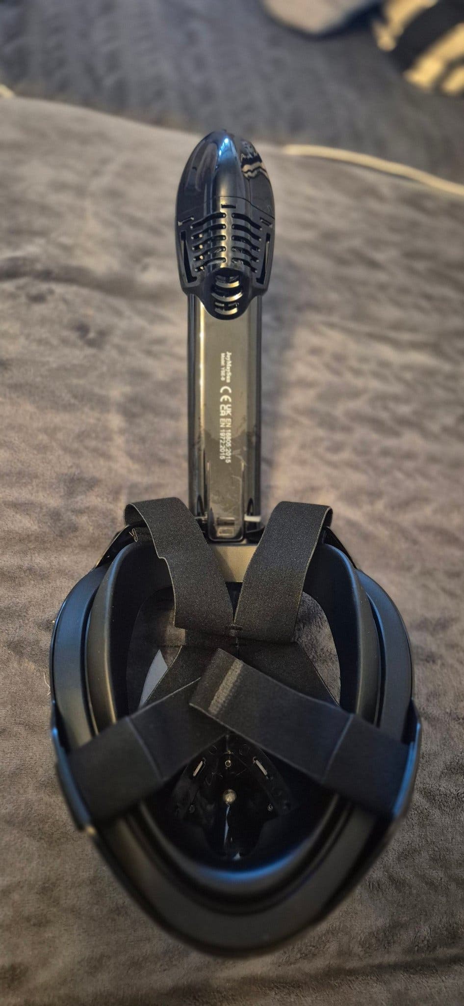 180° Panoramisk Snorkelmask med Kamerafäste – Storlek L/XL