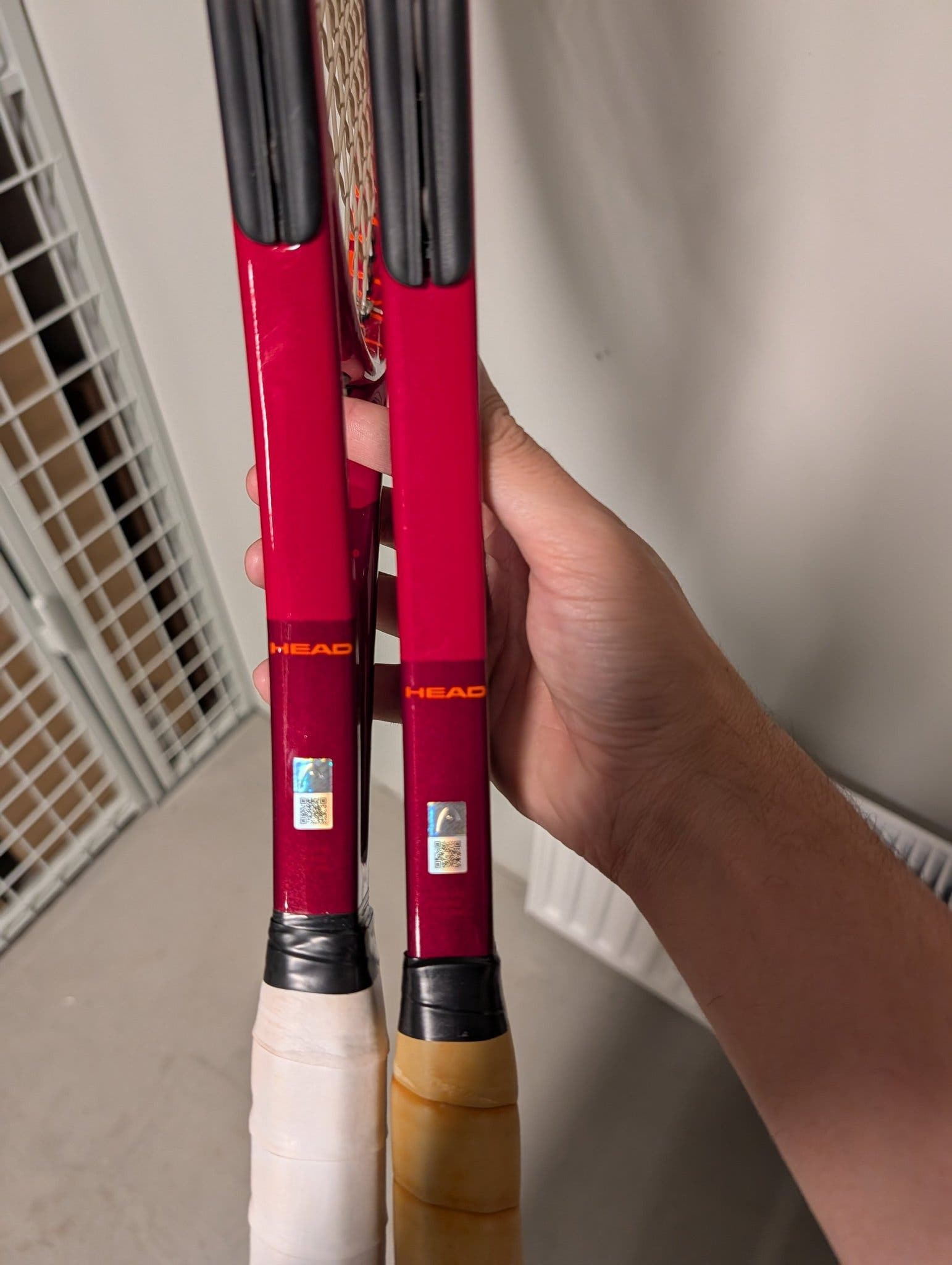 2x Head Pro Stock 293.2, YouTek IG Prestige MidPlus, grip 3