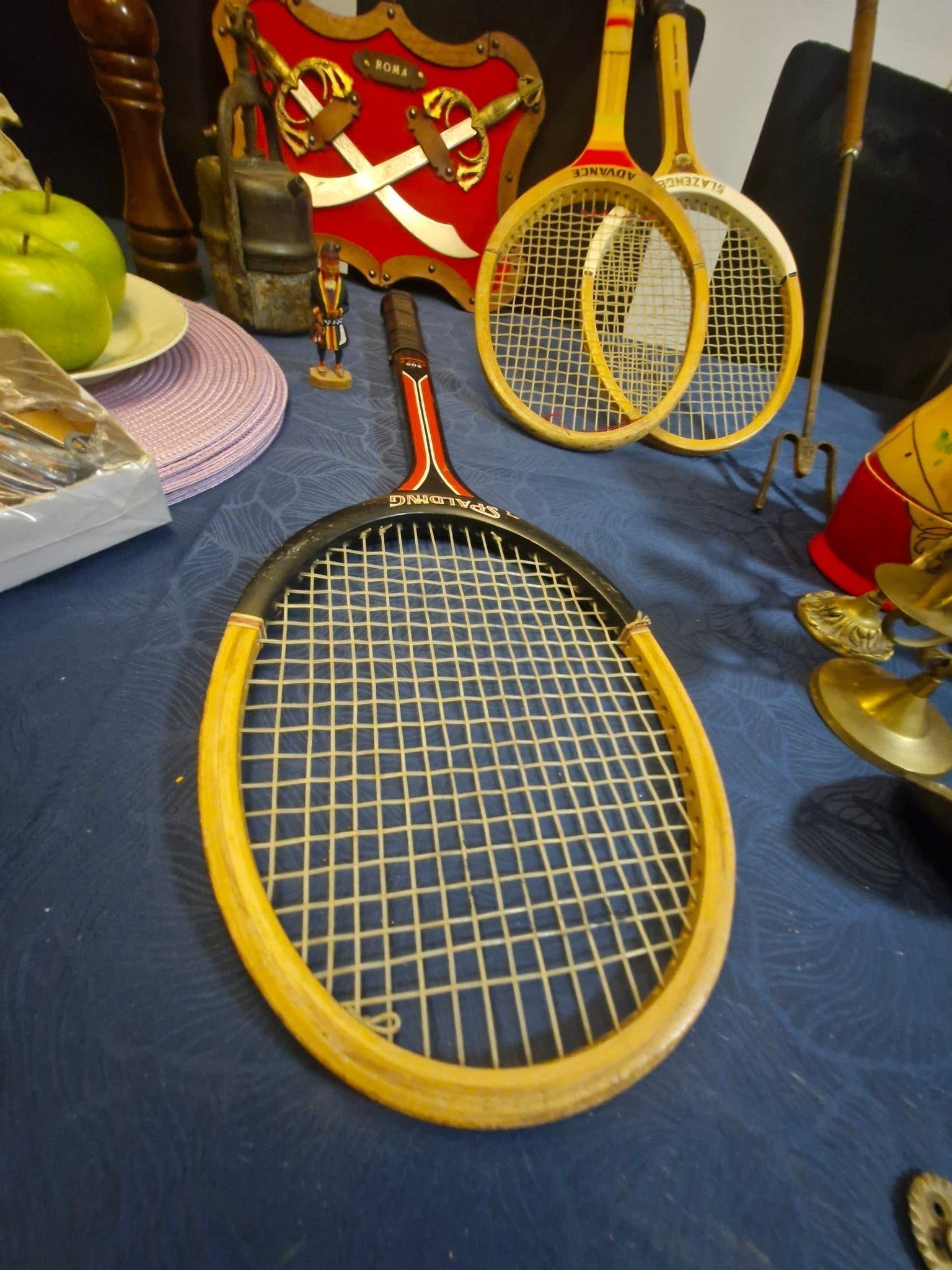 Vintage Spalding tennisracket, modell 205 Fiber Series