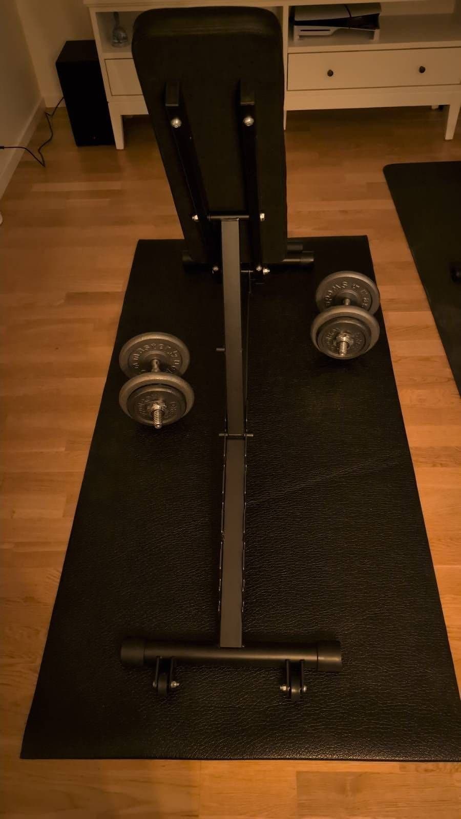Träningsbänk med matta från Master