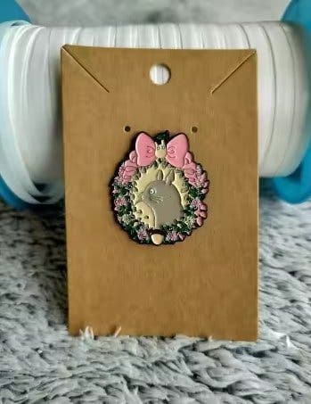 Totoro Enamel Pin | Ghibli Pin | Anime | Kawaii Brooche | Nålmärke