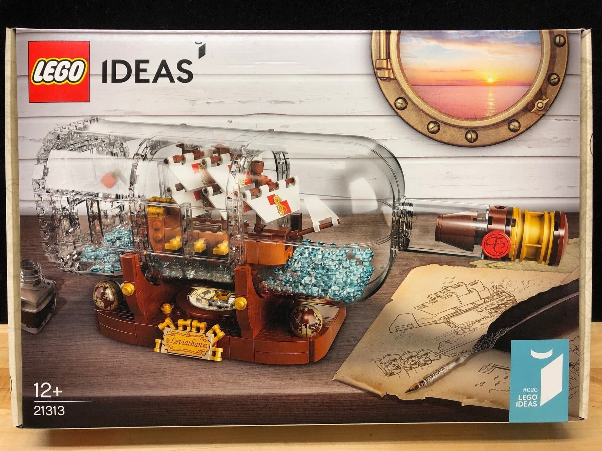 LEGO 21313 ( 92177) Ideas "Ship in a Bottle" - från 2018, Oöppnad /förseglad!