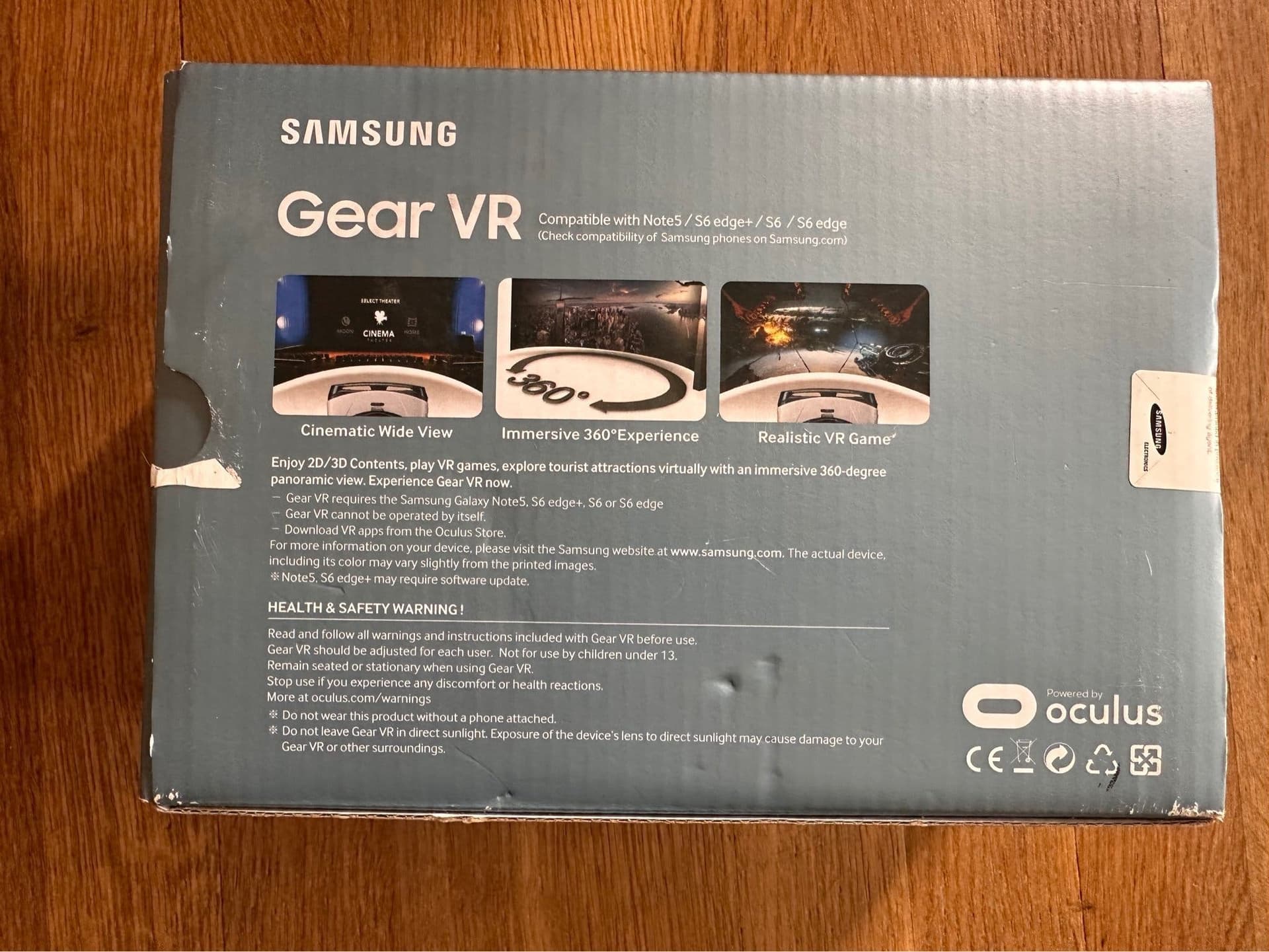Samsung Gear VR SM-R322 Virtual Reality Headset