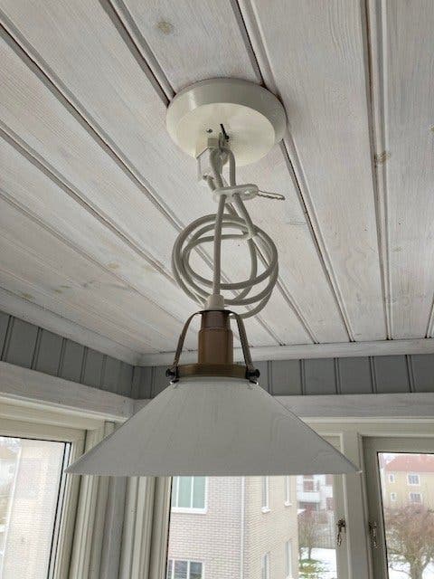 Lampa taklampa skomakarlampa skomakare 19,5 cm i diam. OANVÄND