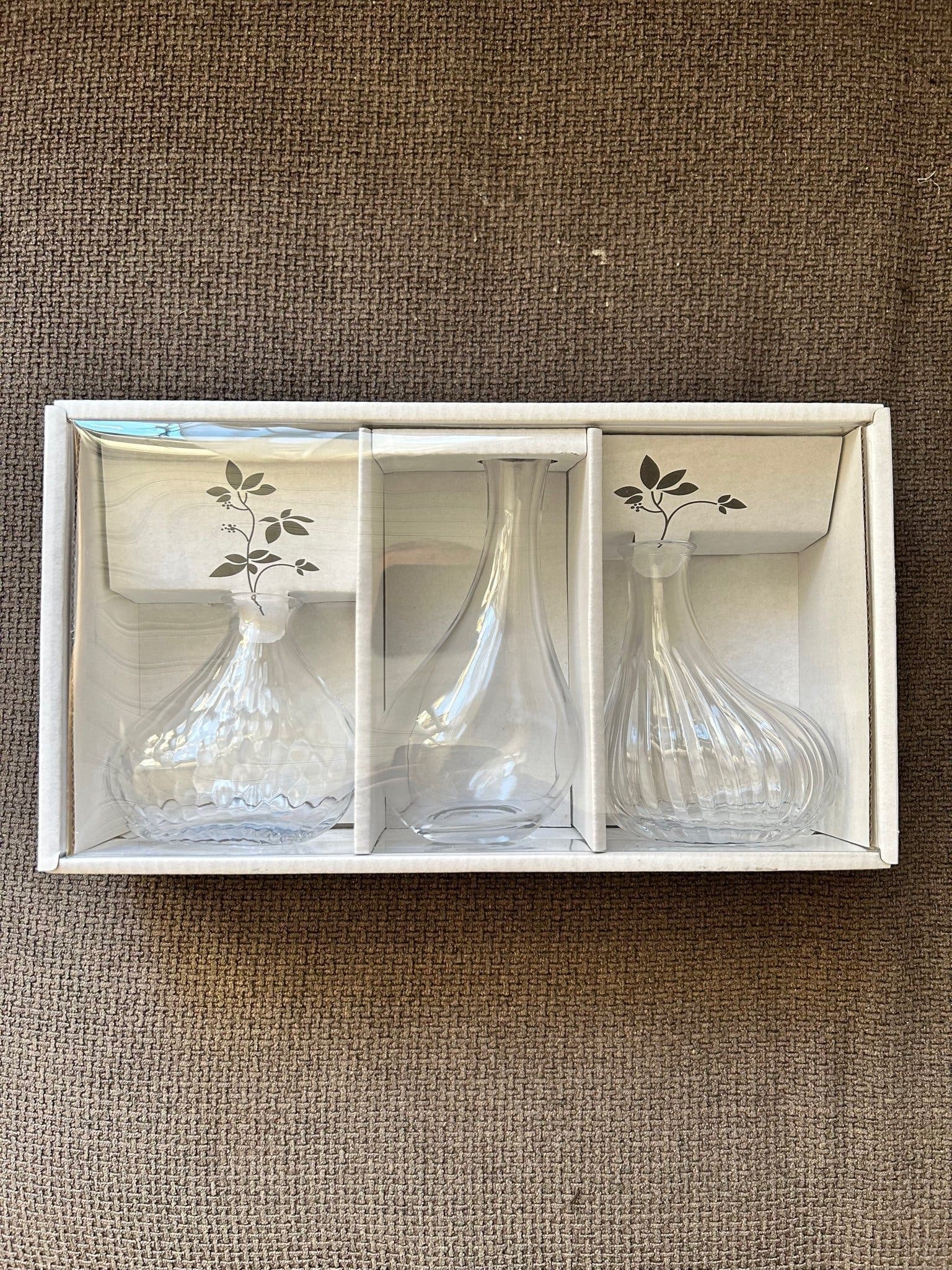 3 unika vaser i glas