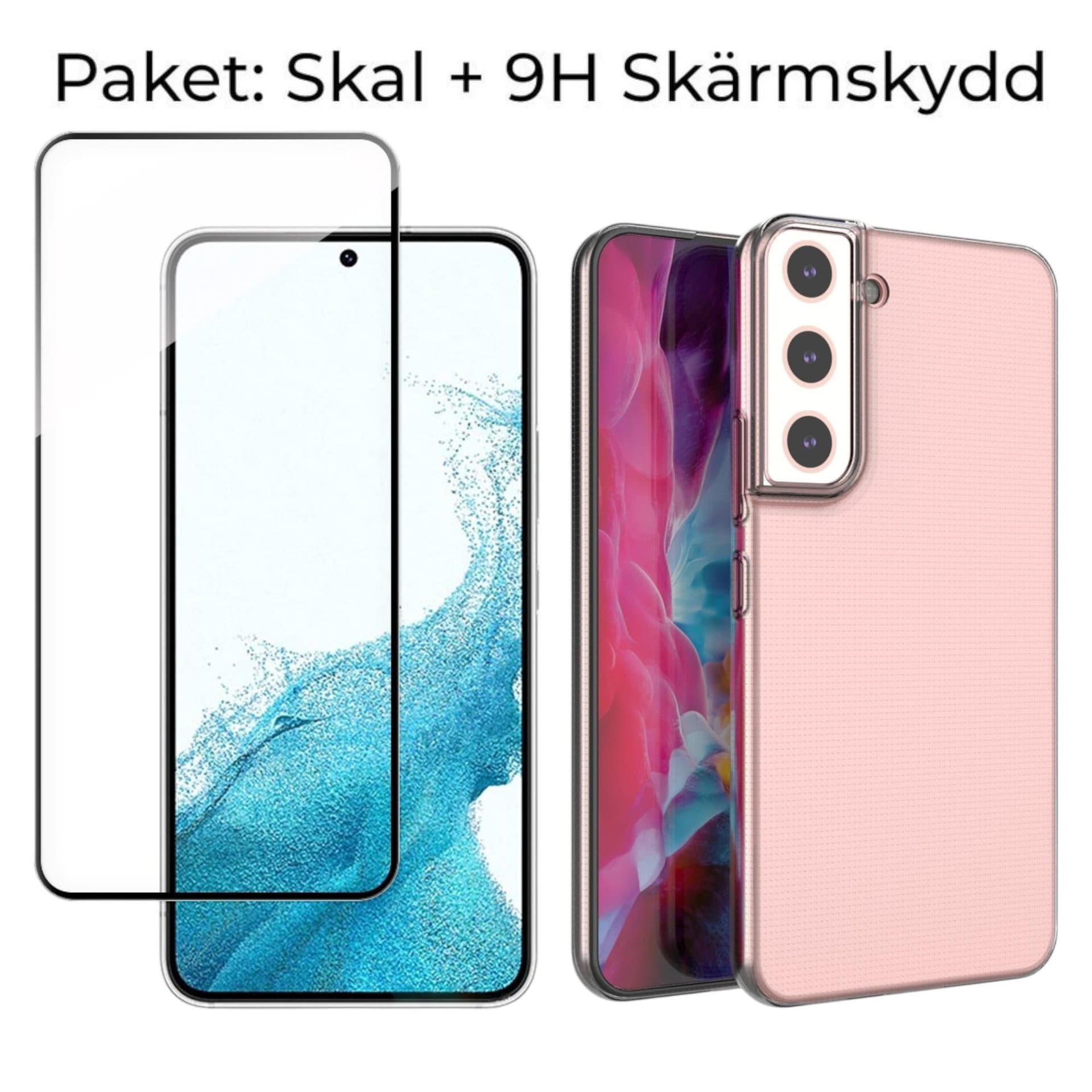 [Paket] Samsung Galaxy S22+ Klart TPU Skal + Wozinsky 9H Härdat Glas Skärmskydd