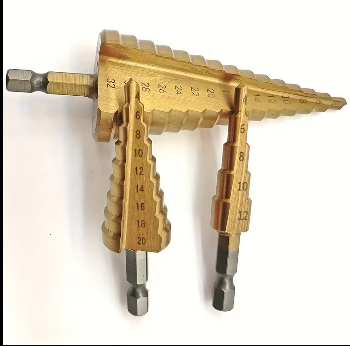 4-32 mm. 3st stegborr / konborr.
