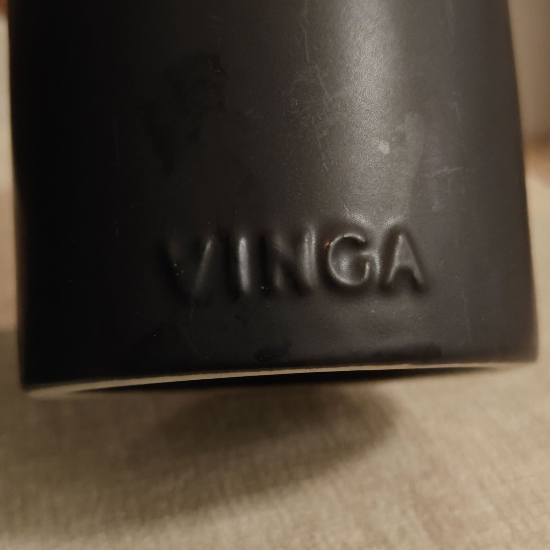 VINGA 2 st Svarta Keramikkrukor – Matt Premiumdesign – Nyskick