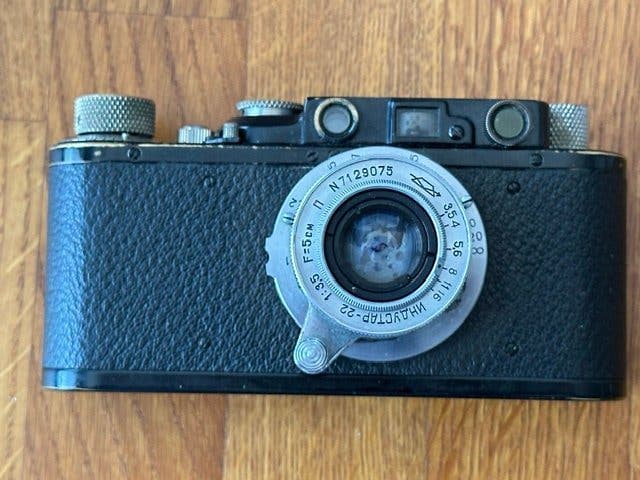 Leica II från 1932 då den lanserades. CLA'd för 2 månader sedan.'