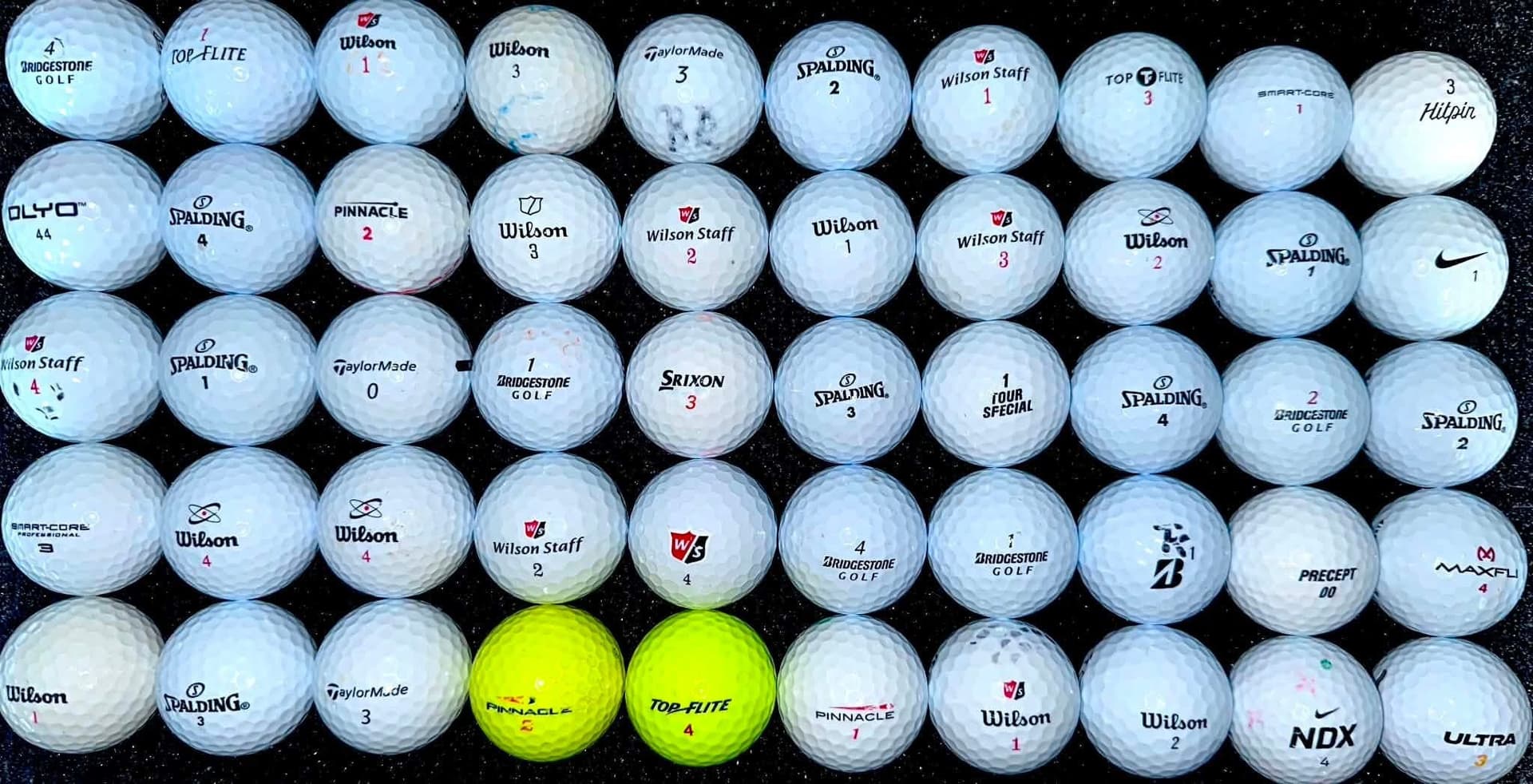 50st Florida mix Golfbollar - Wilson, Taylormade mm