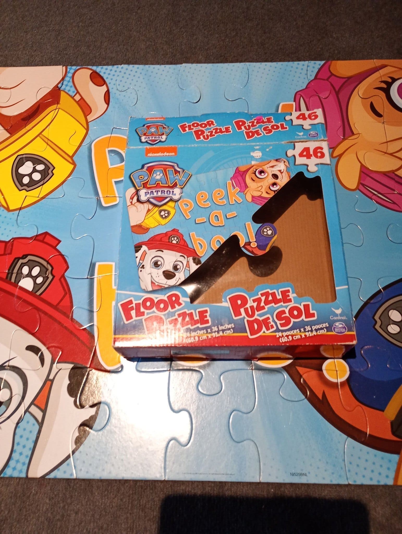Paw Patrol Gigantiskt Golvpussel för Barn – 46 Stora Bitar