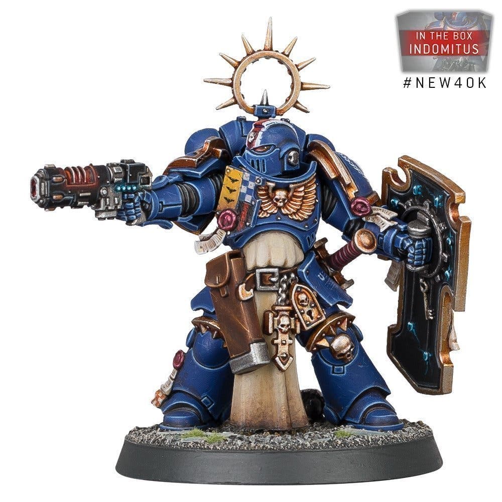 Warhammer 40k - Indomitus - Space Marine Lieutenant ny på sprue