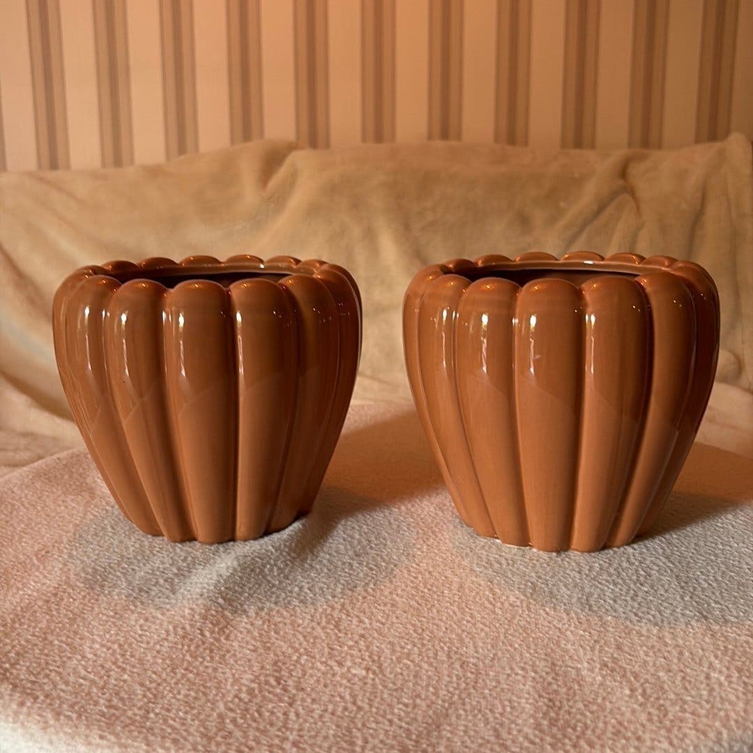 SILJA RUST terrakotta krukor ytterfoder, 2-pack