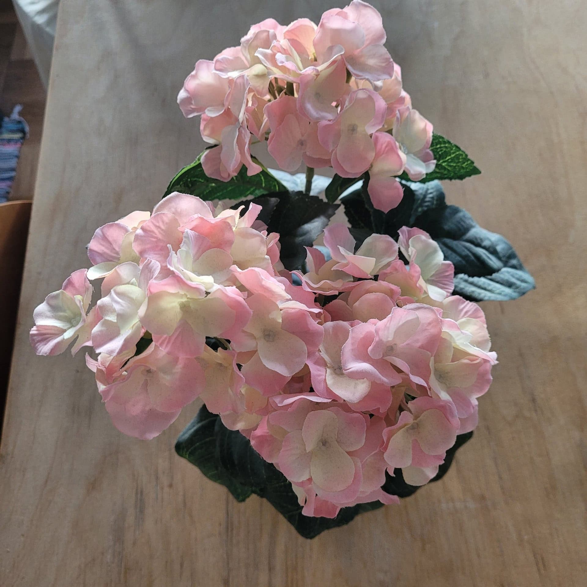 Hortensia Rosa Konstväxt 30 cm