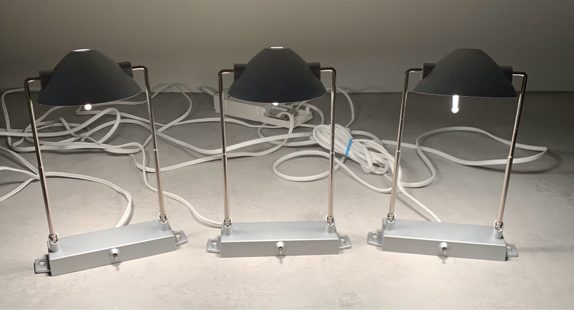 IKEA INREDA 3 st ställbara Spotlights med Transformator