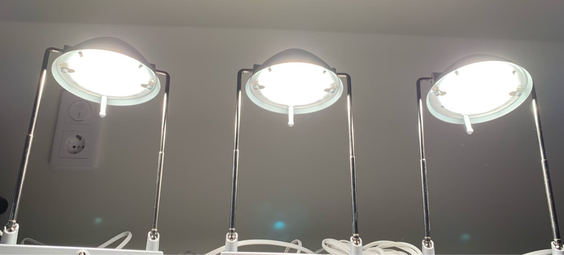 IKEA INREDA 3 st ställbara Spotlights med Transformator