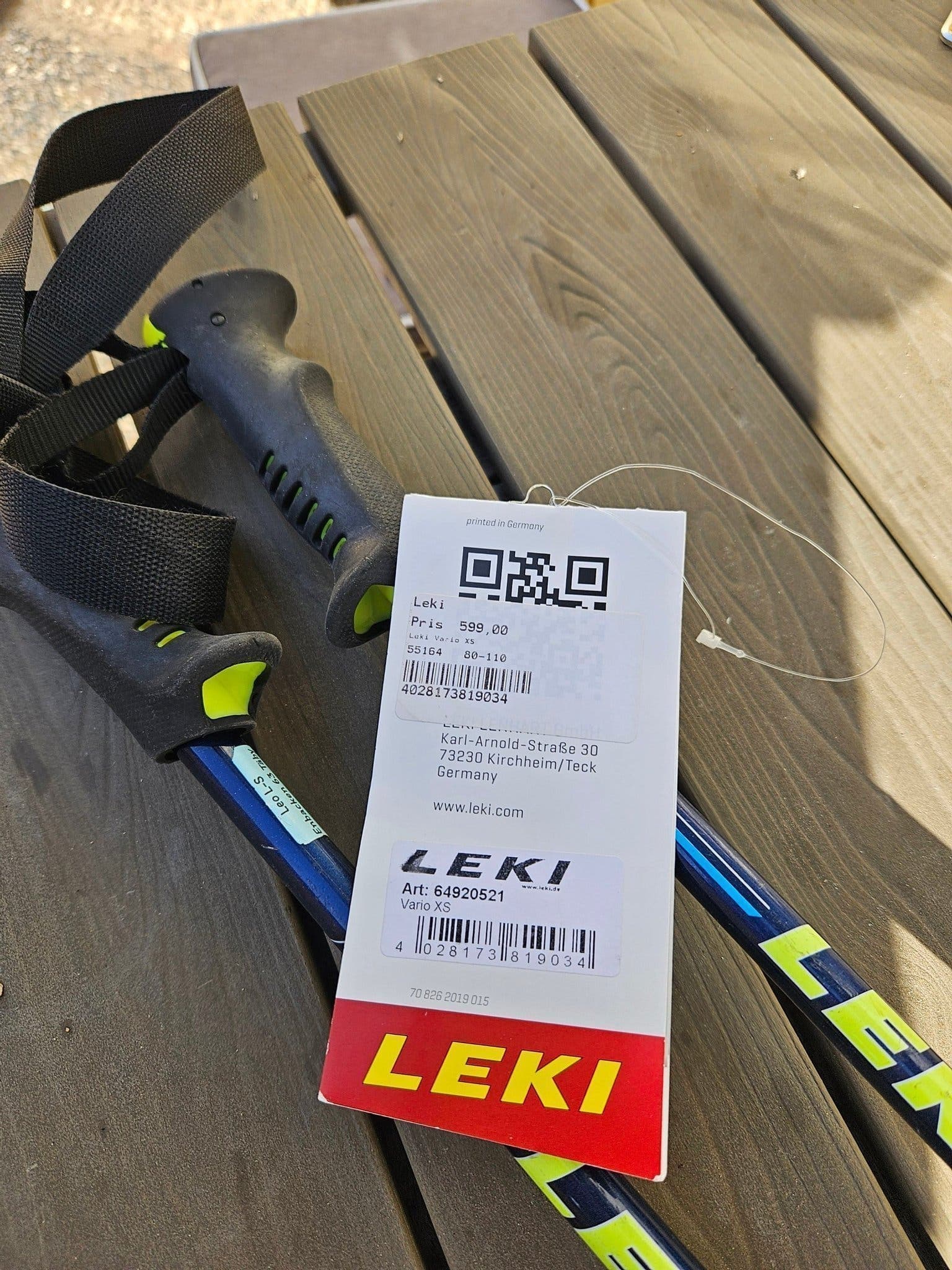 Leki Vario XS skidstavar 80-110 cm