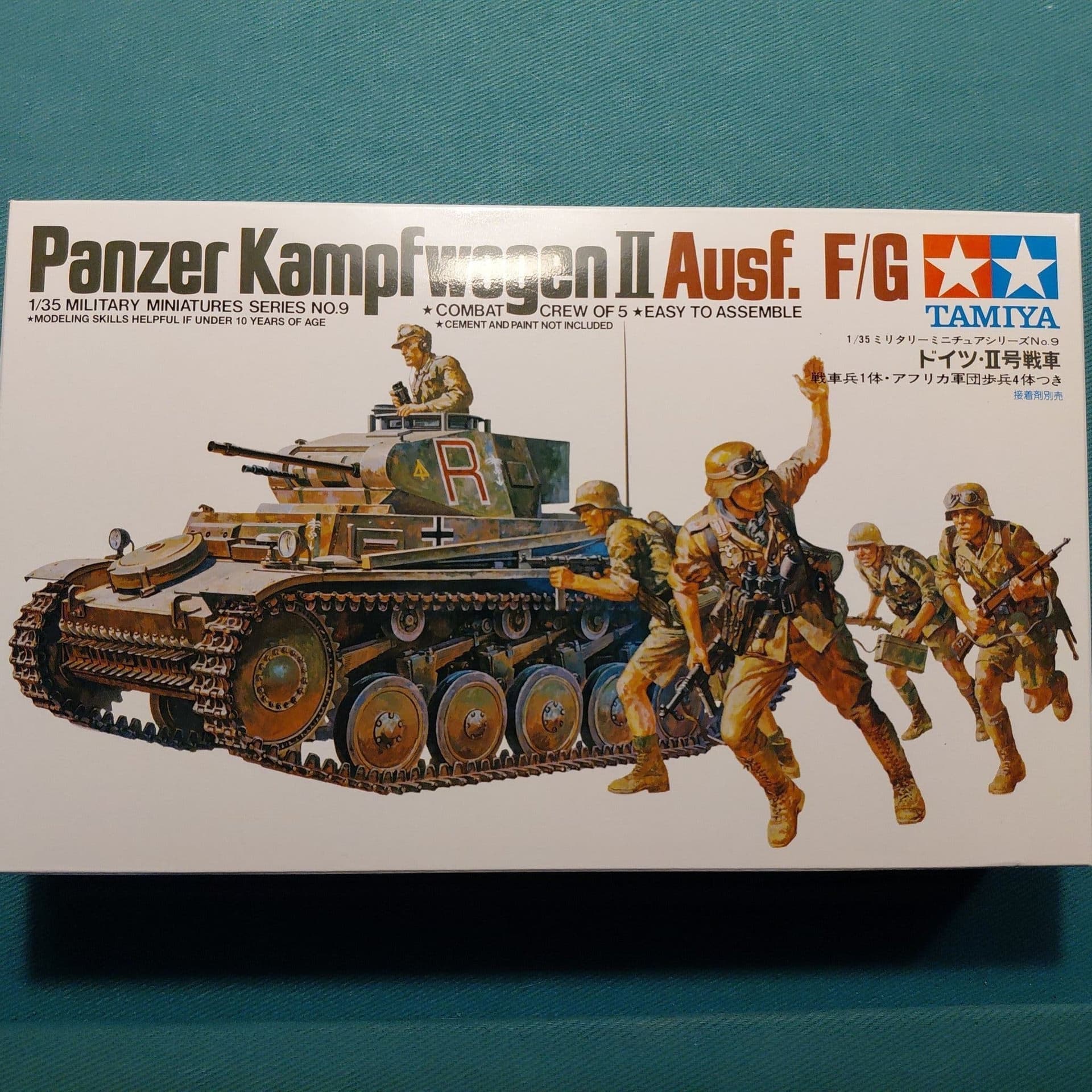 Tamiya Panzerkampfwagen II Ausf. F/G Militär Modellbyggsats