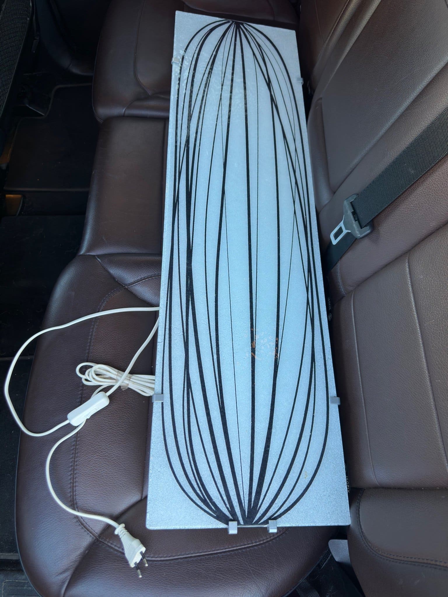 Vintage XXL IKEA Gyllen sällsynt vägglampa svartvitt