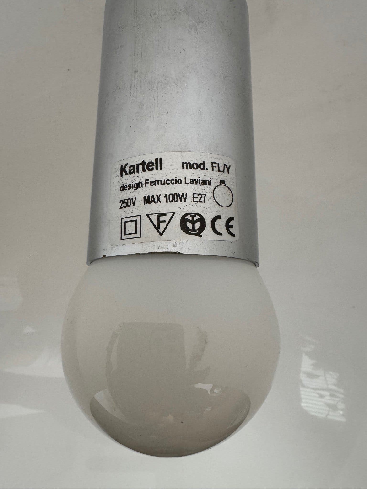 Kartell FL/Y taklampa, vit
