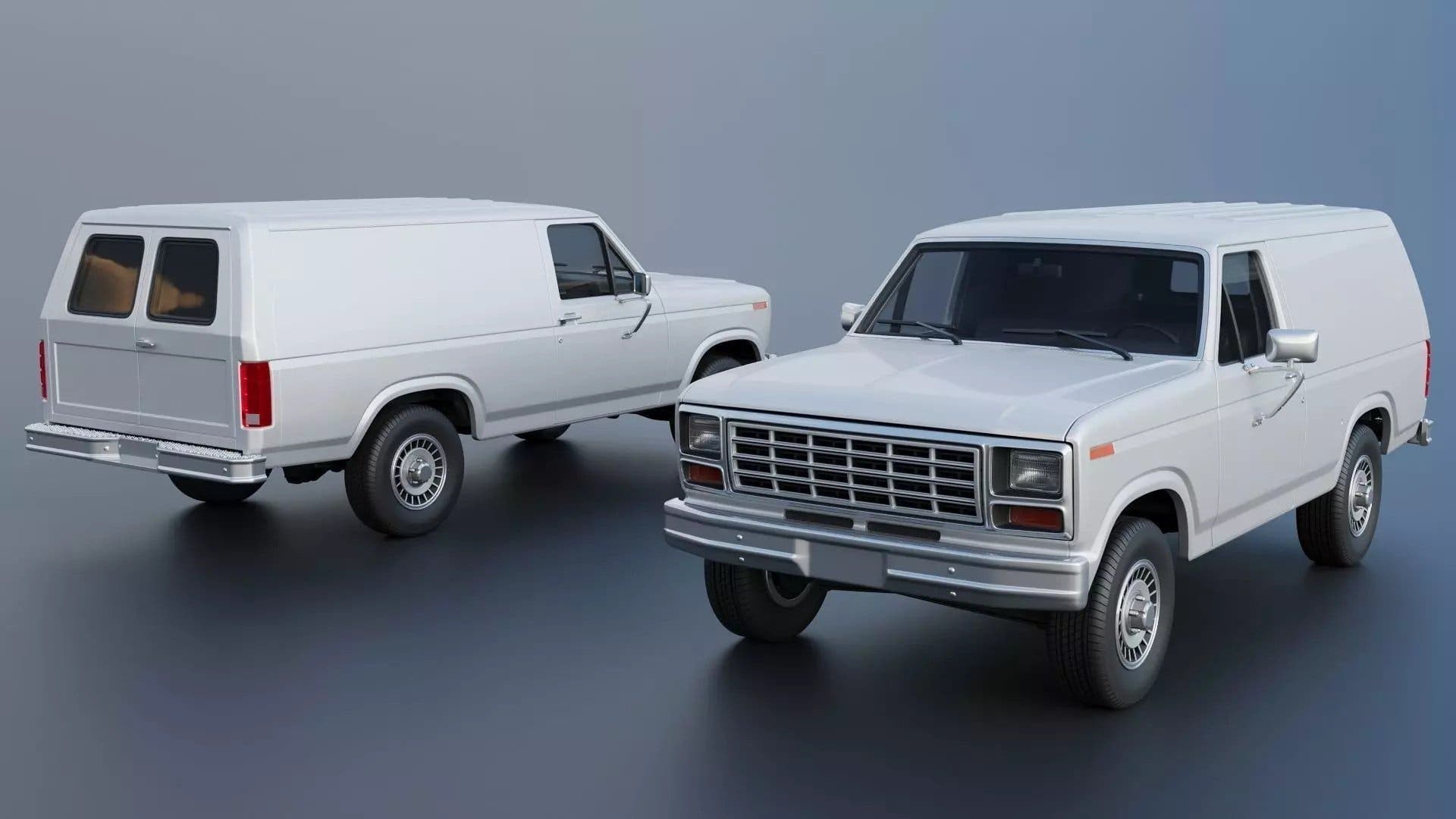 1/25 Ford B-150 Panel Truck 1980