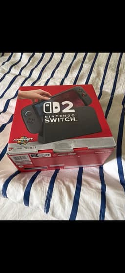 Oöppnad Nintendo Switch 2 med Mario Kart world bundle + 1 års garanti från butik