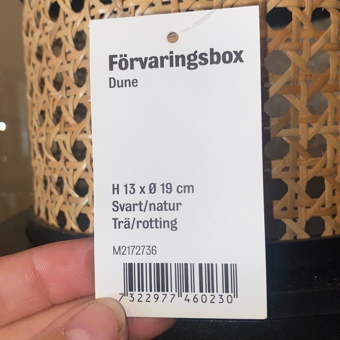 Förvaringslådor i rotting
