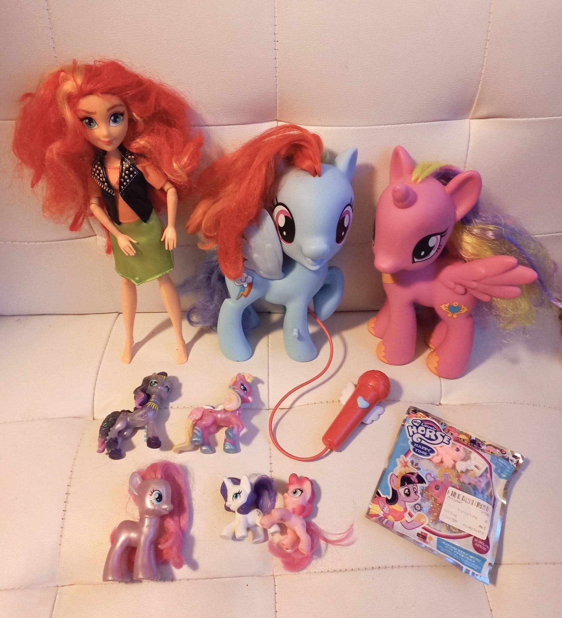 My Little Pony Equestria Girls Dockor figurer karaokemikrofon hästar Leksak
