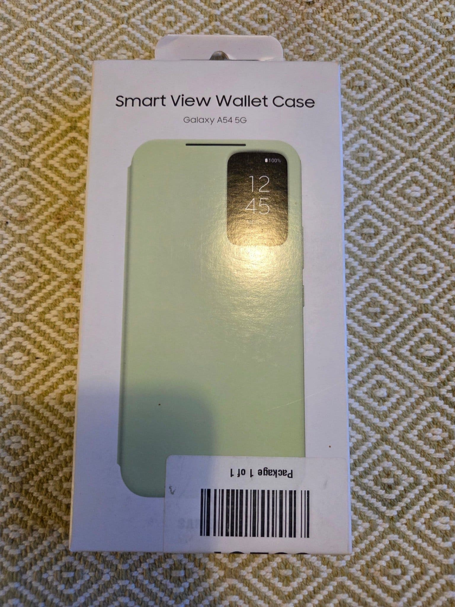 2 st original skal Samsung Galaxy A54 5G Smart View Wallet o Silicone skal